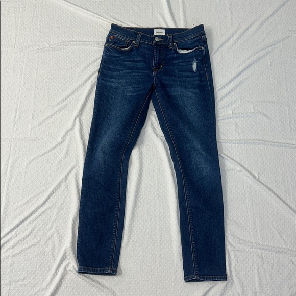 HUDSON Natalie Mid Rise Ankle Super Skinny Jeans Size 26 Dark Wash - Picture 2 of 12